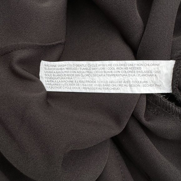 Eloquii Women's Ruffle Dress Pants Black Plus Size 24 - Picture 7 of 7